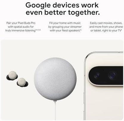 Google TV Streamer 4K - Fast Streaming Entertainment on Your TV with Voice Search Remote - Watch Movies, Shows, Live TV, and Netflix in 4K HDR - Smart Home Control - 32 GB of Storage - Porcelain