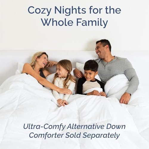 Queen 6 Piece Sheet Set - Cooling Sheets for Hot Sleepers - Hotel Luxury Bedding Set with 8-16 Inch Deep Pockets - 1 Flat & 1 Fitted & 4 Pillowcases - Ultra Soft, Easy Care and Wrinkle Free - White