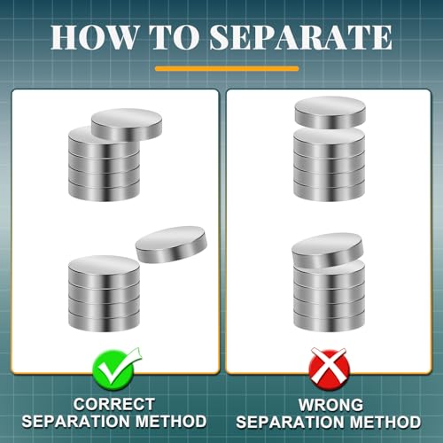 2000 Pack Small Magnets, 2x1mm Refrigerator Magnets Rare Earth Magnet Neodymium Magnet for Crafts, Whiteboard, Kitchen Cabinet