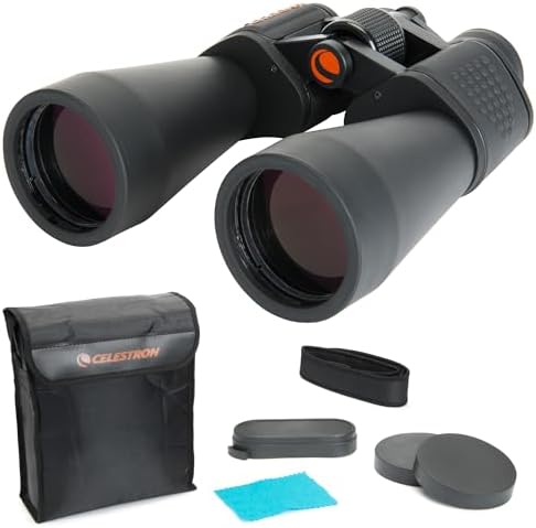 Celestron 71007 SkyMaster 12x60mm Porro Prism Binoculars with Multi-Coated Lens, BaK-4 Prism Glass and Carry Case, Black