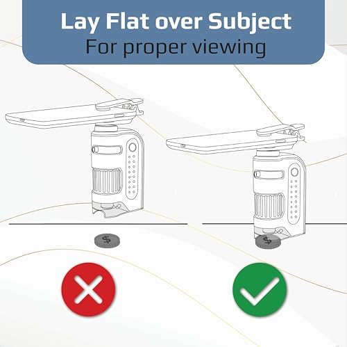 Carson MicroBrite Portable Digital Pocket Microscope for Kids or Adults, Accurate 60x-120x Zoom, Handheld Microscope with Phone Clip & Smartphone App (MM-350)