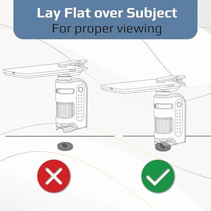 Carson MicroBrite Portable Digital Pocket Microscope for Kids or Adults, Accurate 60x-120x Zoom, Handheld Microscope with Phone Clip & Smartphone App (MM-350)