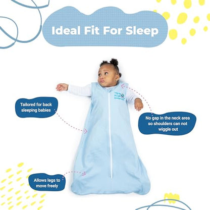 Magic Sleepsuit Baby Merlin's Cotton Baby Swaddle Transition Product - Soft and Cozy Design, Double Zipper for Easy Diaper Changes, Promotes Safe Sleep, 3-6 Months - Cream - Small 12-18lbs