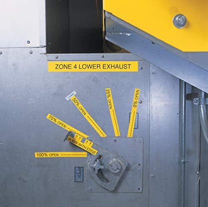 Brady Authentic (M21-250-595-YL) All-Weather Vinyl Label for Indoor/Outdoor ID, Lab and Equipment Labeling, Black on Yellow- For M210, M210-LAB, M211, BMP21-PLUS and BMP21-LAB Printers, .25" W, 21' L