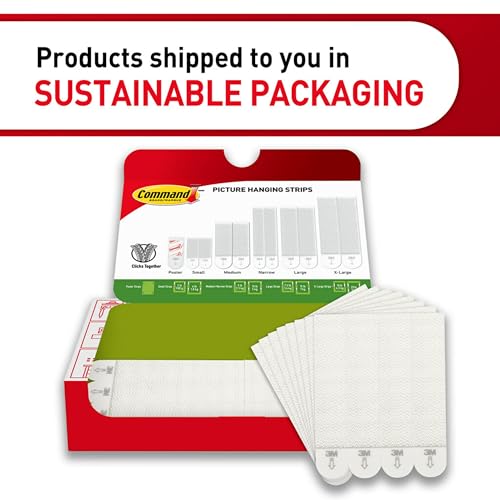 Command 15 lb Large Picture Hanging Strips 28 Pairs (56 Strips), Damage-Free Hanging Picture Hangers, No Tools Wall Hanger for Home Decor, White Adhesive