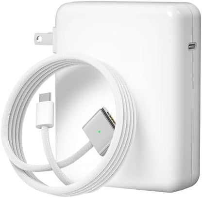 140W Charger for MacBook Pro 16 14 inch Mac Air 15 13 inch 2025 2024 2023 2022 2021 M1–M4【Original Quality】Type C Fast Charger Power Adapter & 6.6FT Type C to Magnetic 3 Cable LED Applicable 2021-2025