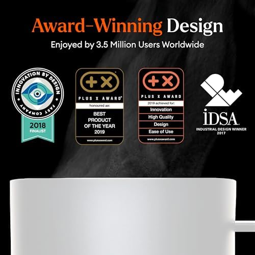 Ember Temperature Control Smart Mug 2, 14 Oz, App-Controlled Heated Coffee Mug with 80 Min Battery Life and Improved Design, White (Renewed)