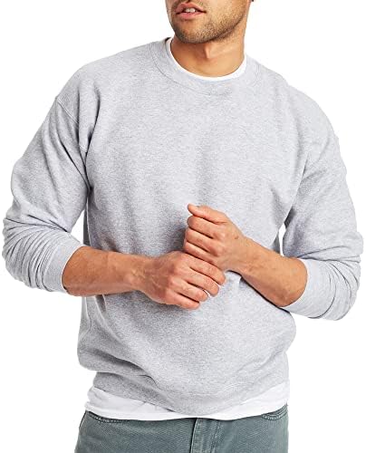 Hanes Men's EcoSmart Fleece, Pullover Crewneck Sweatshirt, 1 or 2 Pack