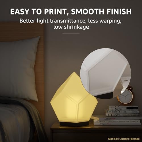 ELEGOO Rapid PETG Filament 1.75mm White 1KG, High Speed 30-600mm/s 3D Printer Filament Dimensional Accuracy +/- 0.02 mm, 1kg Cardboard Spool(2.2lbs) Fits for Most FDM 3D Printers