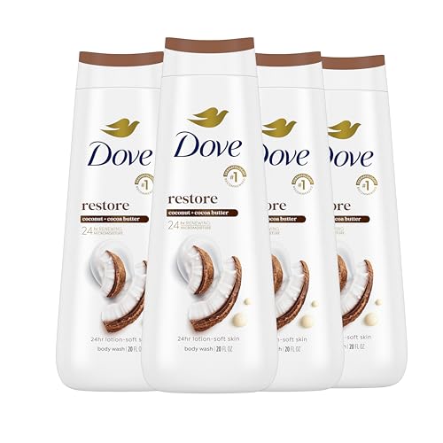 Dove Body Wash Restoring Coconut & Cocoa Butter 4 Count