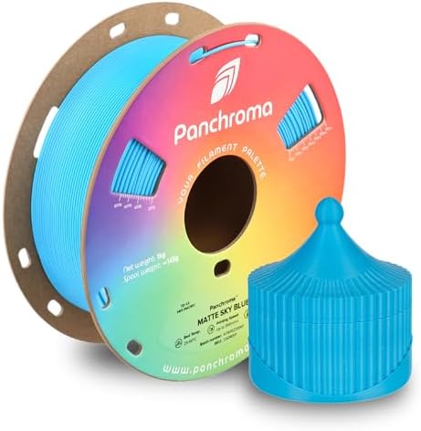 Polymaker Panchroma Matte PLA Filament, Sky Blue 1.75mm 1kg 3D Printing Filament, Formerly Polyterra Matte, Fits Most FDM 3D Printers, 1kg Spool (2.2lbs)