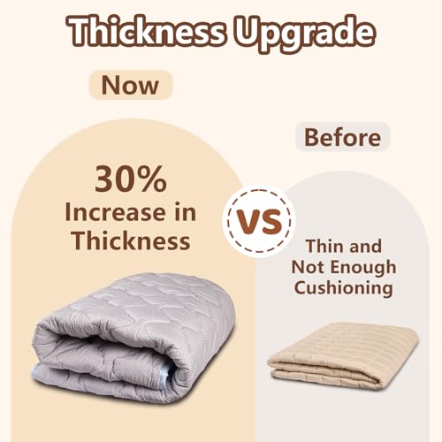 Baby Play Mat, 50x50 Playpen Mat with Super Soft Touch, Activity Mats with Upgraded Anti-Slip Bottom, Machine Washable Crawling Mats for Floor & Picnic (Animal Alphabets)