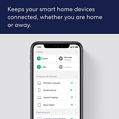 Amazon eero 6+ mesh wifi system - Supports internet plans up to a Gigabit, Coverage up to 3,000 sq. ft., Connect 75+ devices, 2-pack