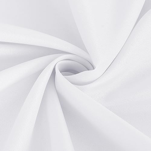 Fitable White Tablecloths for Rectangle Tables, 6 Pack - 70 x 120 Inches - Reusable and Washable Table Clothes for 6-8 Ft Tables, Polyester Fabric Table Covers for Wedding, Party, Banquet