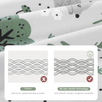 Yoofoss Baby Sleep Sack 6-12 Months Long Sleeve Wearable Blanket Baby 100% Organic Cotton 2-Way Zipper 0.5 Tog Infants Sleeping Sack, Lightweight(Medium)