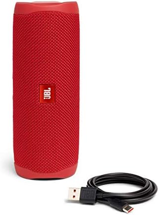 JBL FLIP 5 Waterproof Portable Bluetooth Speaker - Red (Renewed)