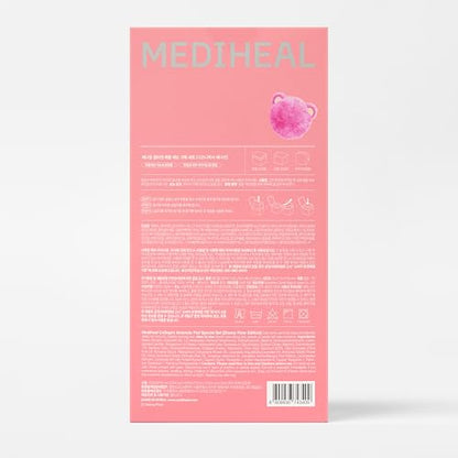 MEDIHEAL Collagen Ampoule Toner Pads [Disney Pixar Edition] - Skin Firming & Restore Elasticity & Deep Hydration - Tighten Wrinkles & Lines - Vegan Face Gauze, Full size 100 + Refill 100 (200 Pads)