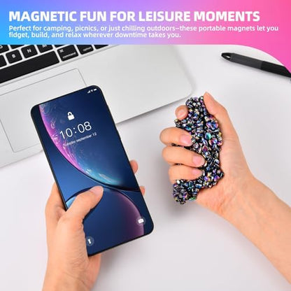 1000pcs Magnet Balls Fidget Toys for Adults & Teens,Weak Magnetic Balls Ferrite Putty Colorful，Stress Relief Sensory Toys for Autism ADHD Anxiety,Desk Fidgets Toys for Office/Adults Gifts