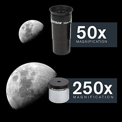 Celestron 21049 PowerSeeker 127EQ Reflector Telescope, Black