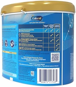 Enfamil Optimum Baby Formula, Our Closest Formula to Breast Milk, Immune-Supporting Lactoferrin also found in Breast Milk, Brain-Building DHA, 20.5 Oz