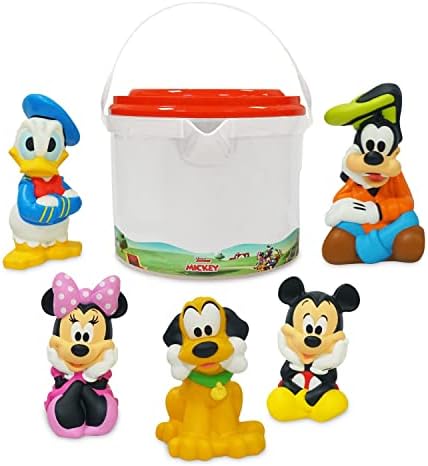 Disney Store Girl's Bath Set (Mickey and Friends) - Kids Bath Accessories with Beloved Disney Characters - Colorful and Fun Bath Time Essentials for Kids - Suitable for All Ages
