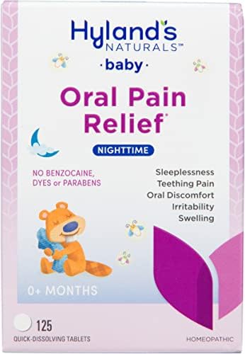 Hyland's Baby Daytime and Nighttime Soothing Tablets and Gel and Drops with Chamomilla, Natural Relief of Oral Discomfort, Irritability, and Swelling, 125 Count