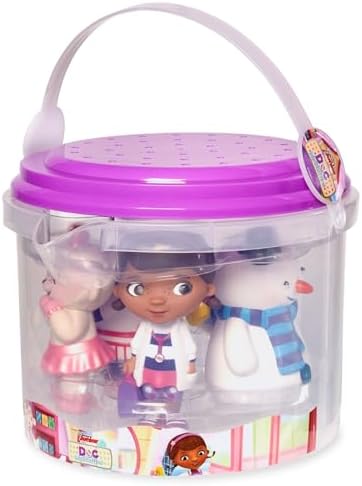 Disney Store Unisex-Children Bath Set (Doc McStuffins) - Kids Bath Accessories with Beloved Disney Characters - Colorful and Fun Bath Time Essentials for Kids - Suitable for All Ages