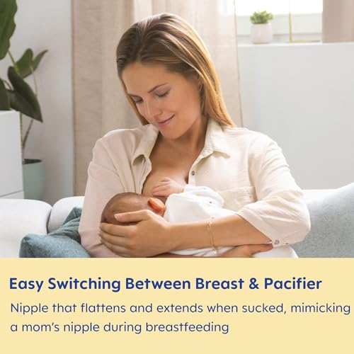 MAM Air Night & Day Baby Pacifier, for Sensitive Skin, Glows in The Dark, 6-16 Months, Baby Boy, 4 Count