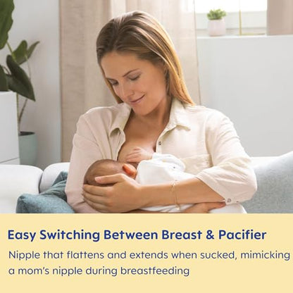 MAM Air Night & Day Baby Pacifier, for Sensitive Skin, Glows in The Dark, 6-16 Months, Baby Boy, 4 Count