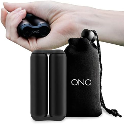 ONO Roller - Handheld Fidget Toy for Adults | Help Relieve Stress, Anxiety, Tension | Promotes Focus, Clarity | Compact, Portable Design (Full Size/Aluminum, Black)