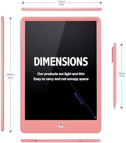 EooCoo Toys for Ages 3-6, Drawing Board 2 Pack, 10 Inch LCD Writing Tablet, Electronic Drawing Tablet, Girl/Boy Birthday Gift, Kids Toys, Drawing Pad Girls Gifts, Kids Travel Essential