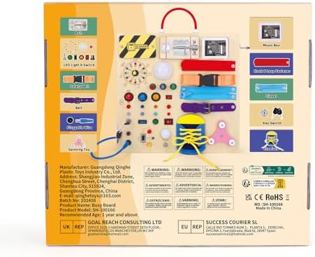 23 in 1 Busy Board Montessori Toys for Toddler and 1-3 Year Old Boys and Girls