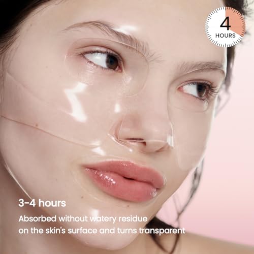 BIODANCE Bio-Collagen Real Deep Mask, Hydrating Overnight Hydrogel Mask, Pore Minimizing, Elasticity Improvement, 34g x4ea