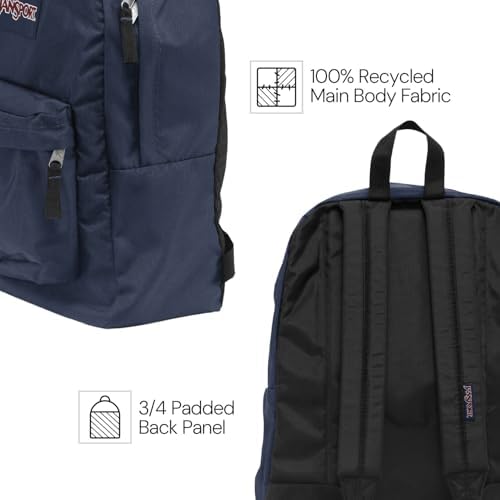 JanSport SuperBreak One Backpacks - Durable, Lightweight Bag with 1 Main Compartment, Front Utility Pocket with Built-in Organizer - Premium Backpack, Graphite Grey