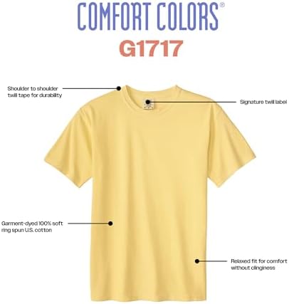 Comfort Colors Adult Heavyweight Short Sleeve Tee, Style G1717/G1745, Multipack