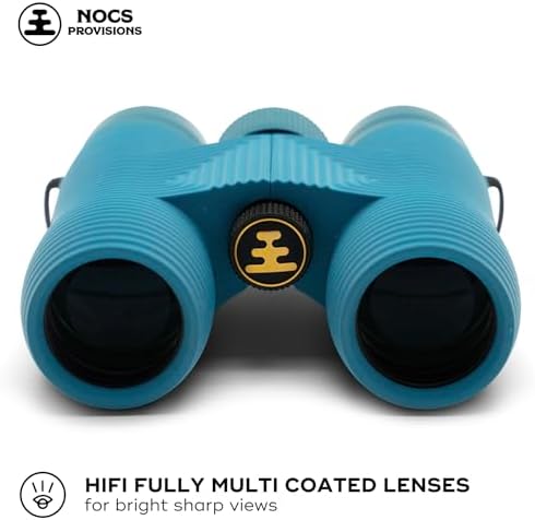 Nocs Provisions Field Issue Compact 8x32 Waterproof Binoculars, Shockproof, Fogproof, 8X Magnification, Bak4 Prism, Multi-Coated Lenses for Adults & Kids, Bird Watching, Hunting & Wildlife Viewing