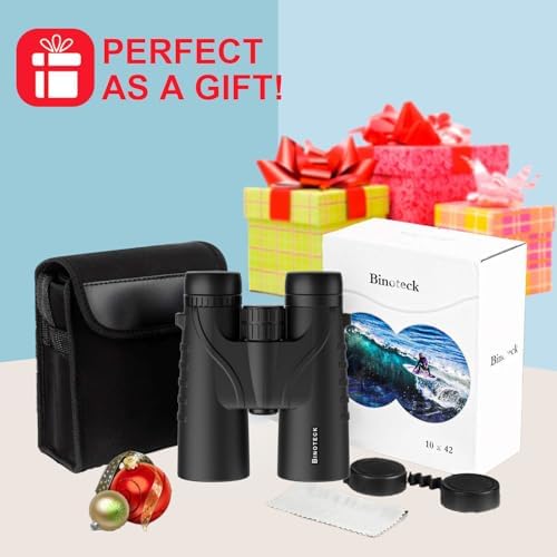 10x42 Binoculars for Adults - Professional HD Roof BAK4 Prism Lens Binoculars for Bird Watching, Hunting, Travel, Sports, Cruise, Concert, with Carrying Bag