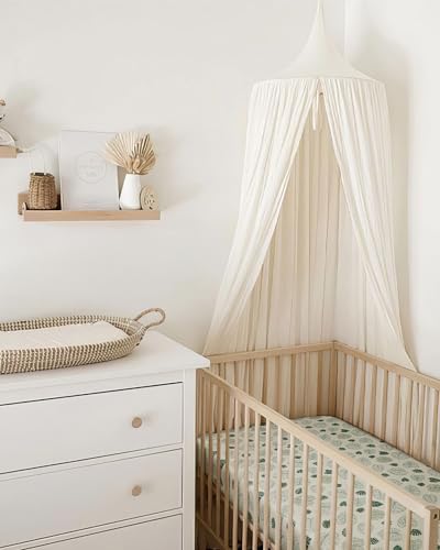 Blissful Diary Muslin Crib Sheets for Girl Boy, Boho Neutral Soft Cotton Baby Sheet for 52''x28'' Standard Crib Mattress, 2 Pack(Monstera&Dark Green)