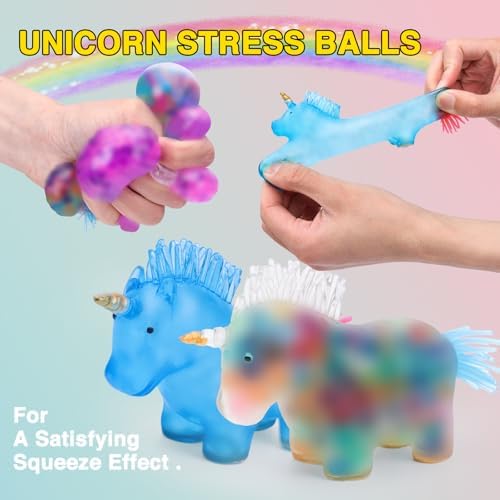 20Pack Stress Balls, Squishy Balls, Squeeze Balls for Adults, Stress Relief Balls, Prize Box Stuffers, Party Favors