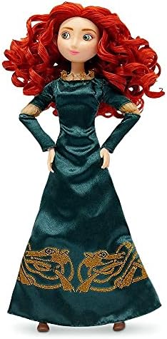 Disney Store Girl's Princess Classic Doll (Merida), 11 Inches, Includes Brush with Molded Details, Fully Posable Toy in Classic Outfit