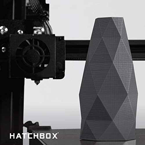 HATCHBOX 1.75mm Silver PLA 3D Printer Filament, 1 KG Spool, Dimensional Accuracy +/- 0.03 mm, 3D Printing Filament