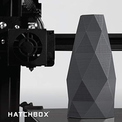 HATCHBOX 1.75mm Silver PLA 3D Printer Filament, 1 KG Spool, Dimensional Accuracy +/- 0.03 mm, 3D Printing Filament