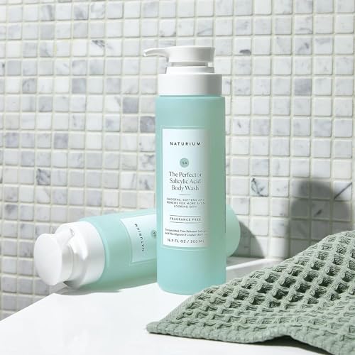 Naturium The Perfector Salicylic Acid Body Wash, Gentle & Smoothing Cleanser, 16.9 oz