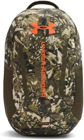 Under Armour Unisex Hustle 6.0 Backpack, (308) Expedition Green/Expedition Green/Orange Base, One Size Fits Most