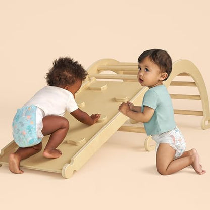 The Honest Company Clean Conscious Diapers for Delicate Skin | Up to 100% Leakproof | Hypoallergenic, Fragrance Free | Summer '25 Limited Edition Prints | Club Box, Size 3 (16-28 lbs), 62 Count