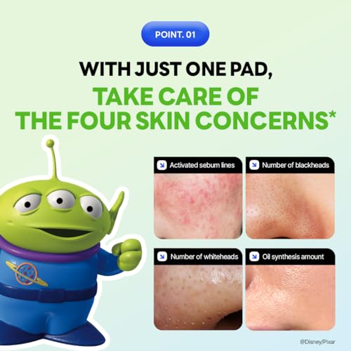 MEDIHEAL Teatree Trouble Toner Pads [Disney Pixar Edition] - Lactobacillus Sensitive Acne Prone Skin - Vegan Face Gauze, Full Size 100 + Refill 100 (200 Pads)