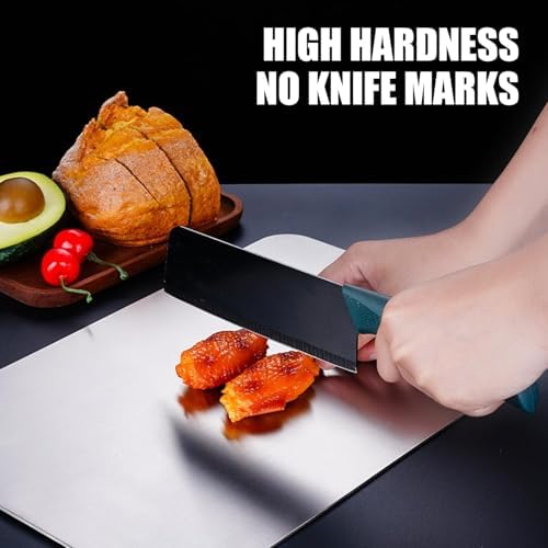 Titanium Cutting Board - 2025 New Upgrade 100% Pure Titanium Cutting Boards for Kitchen Double Sided Non Toxic Titanware Cutting Board,Hygiene Durable Dishwasher Safe Chopping Board (18"L x 12"W)