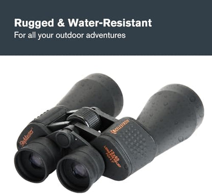 Celestron 71007 SkyMaster 12x60mm Porro Prism Binoculars with Multi-Coated Lens, BaK-4 Prism Glass and Carry Case, Black