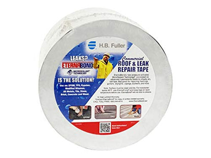 EternaBond RoofSeal Gray 6" x50' MicroSealant UV Stable RV Roof Seal Repair Tape | 35 mil Total Thickness - EB-RG060-50R - One-Step Durable, Waterproof and Airtight Sealant