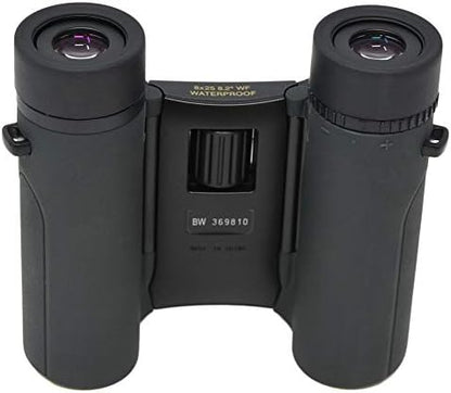 Nikon Trailblazer 8x25 ATB Black Binoculars 8218 | Waterproof, Fogproof, Dual-hinge design, Compact Binocular, Black Rubber Armoring, Mutlilayer-coated lenses | Official Nikon USA Model